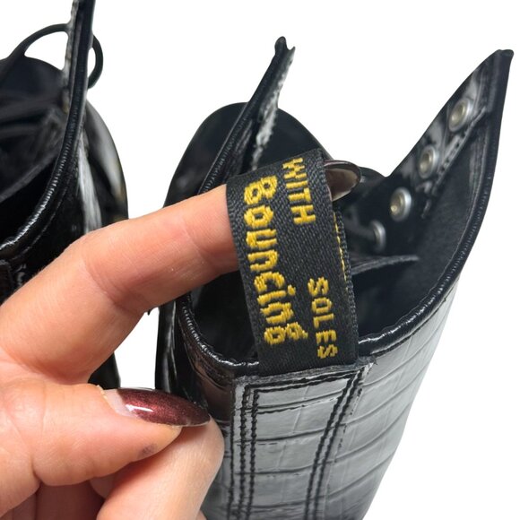 Dr. Martens 1460 Patent Croc Emboss Boots – US 8 / EU 39 – Excellent Condition - Picture 12 of 17